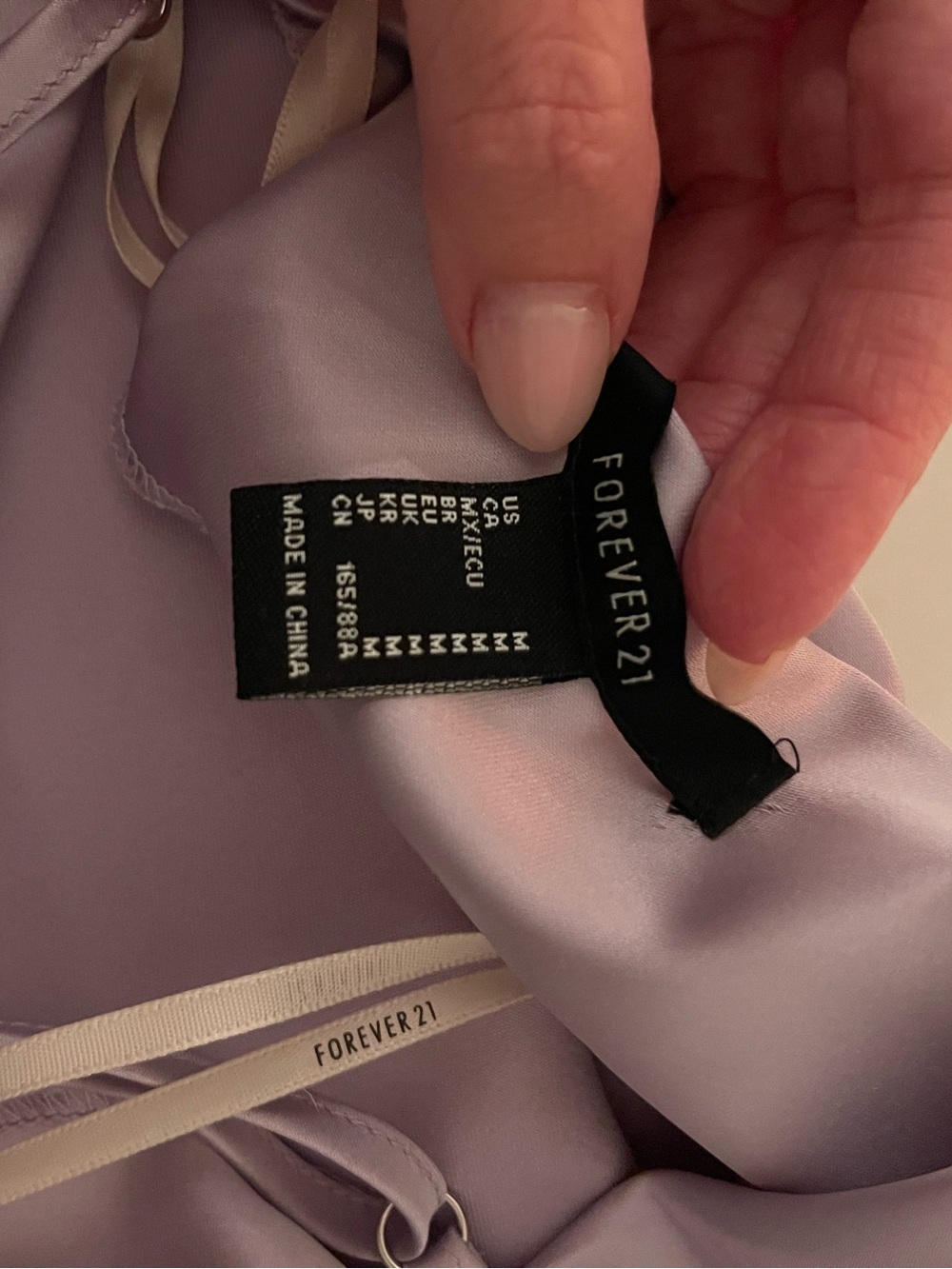 Forever 21 Lilac Satin Cowl Neck Slip Dress - Picture 2 of 2